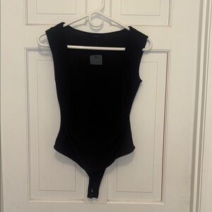 Elegant Black Sleeveless Bodysuit